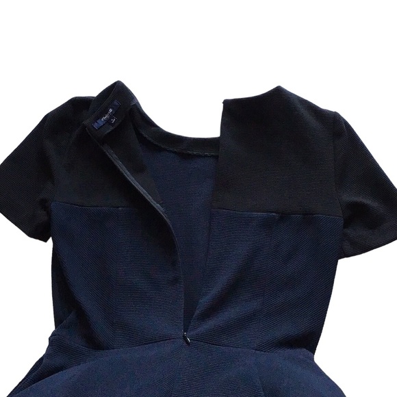 Madewell Gallerist Navy Blue Black Mini Dress, size 2 - Picture 10 of 14